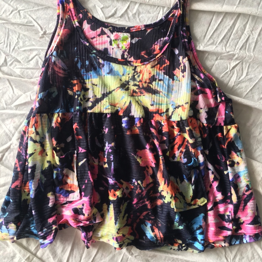 Floral FREE PEOPLE tank
